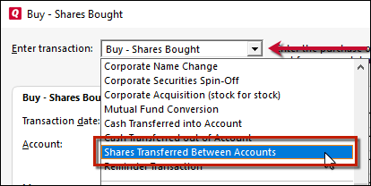 How Do You Transfer Shares In Quicken 2017 For Mac